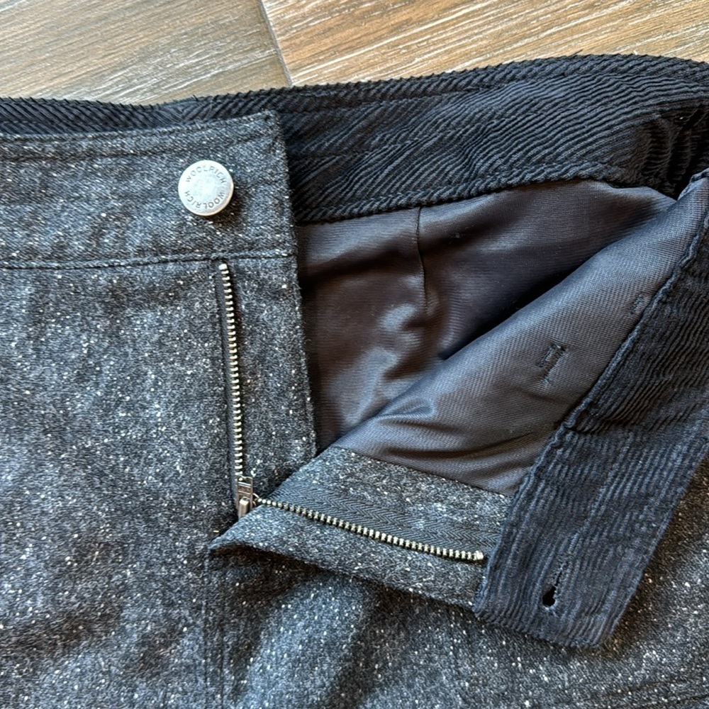 Woolrich charcoal wool blend skirt size 12 - Picture 8 of 10